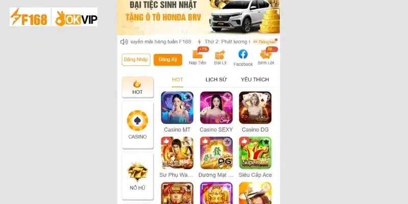F168 là 1 trong những top nhà cái uy tín nhất Châu Á hiện nay